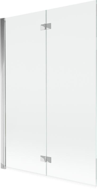 Parawan nawannowy Mexen Mist chrom transparent 120x150 cm 2-skrzydłowy lewy 1 szt