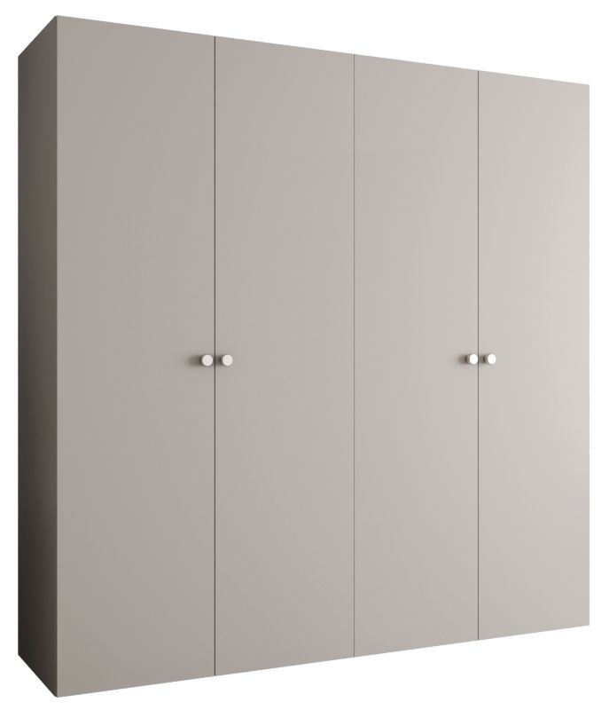 Szafa uchylna Abiks PARMA 1 200 wys. 202 cm Kaszmir + u. Srebrny 1 szt