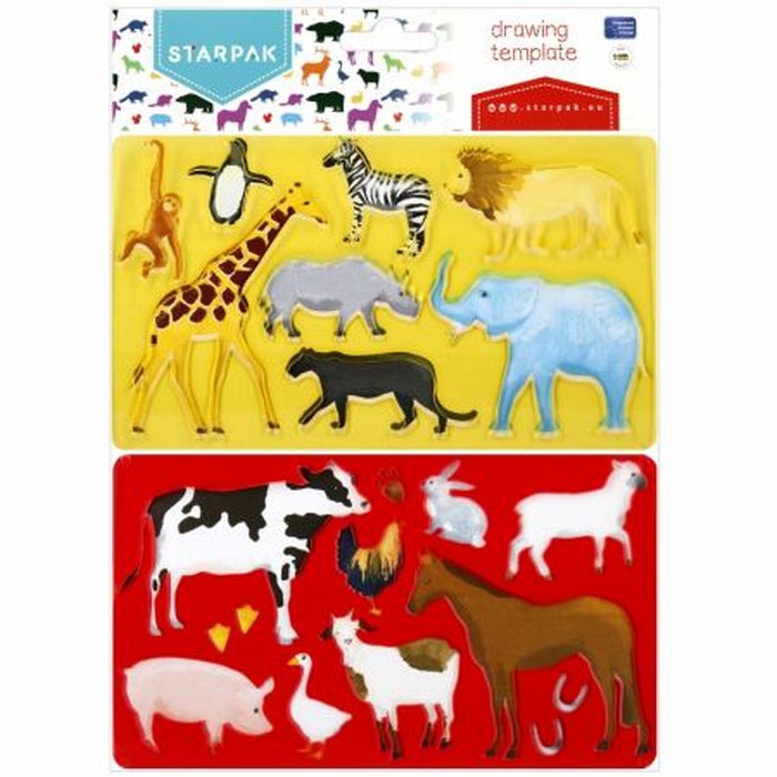 Szablon Animals 225X130 2sztuki Starpak