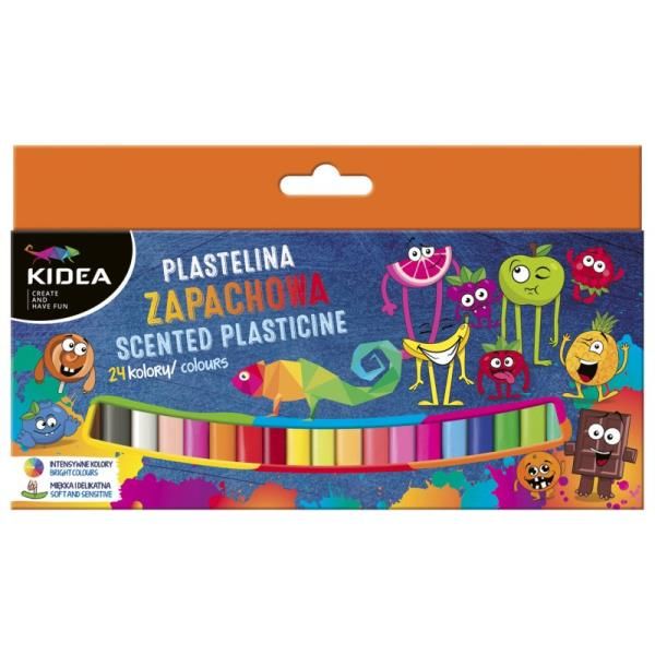 Plastelina Zapachowa 24 KOLORY KIDEA