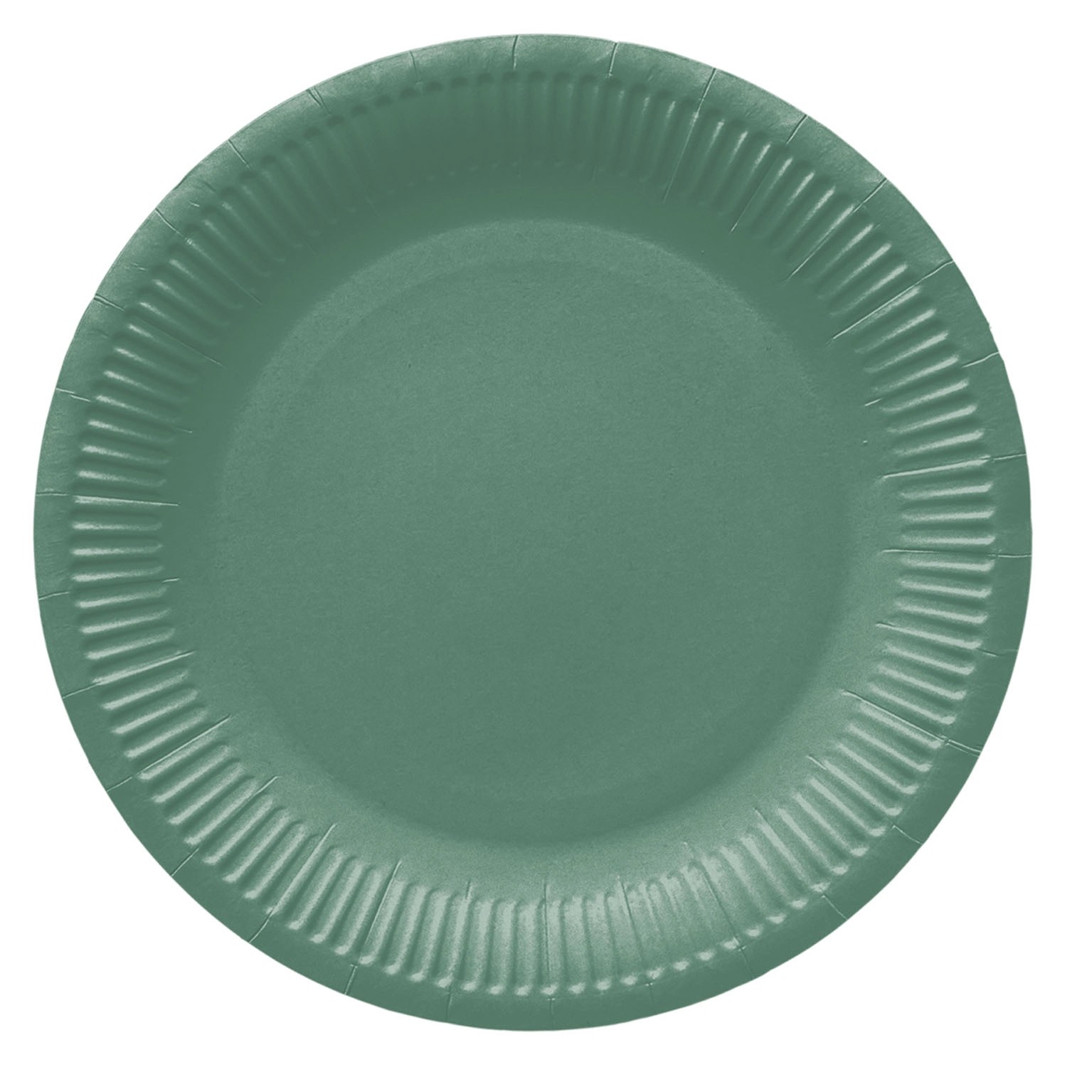 Talerze papierowe MONOCOLOR DARK GREEN - śr. 23 cm