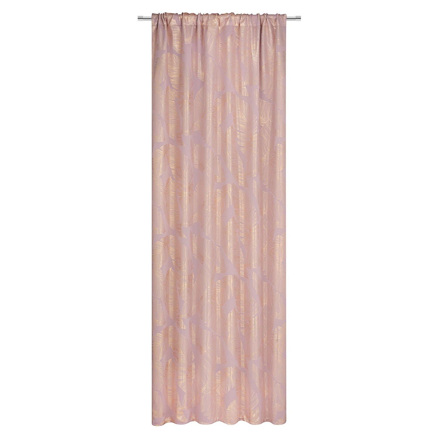 Zasłona GREAT na taśmie 135 cm x 300 cm różowa