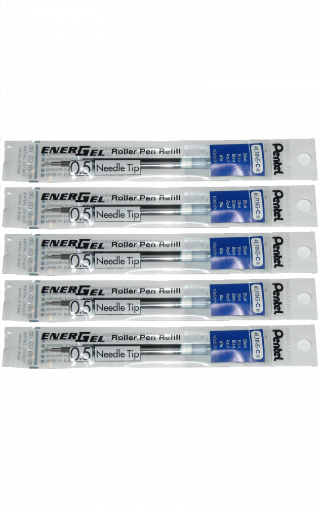 5x Wkład wymienny Pentel EnerGel LRN5, 0.5mm, niebieski