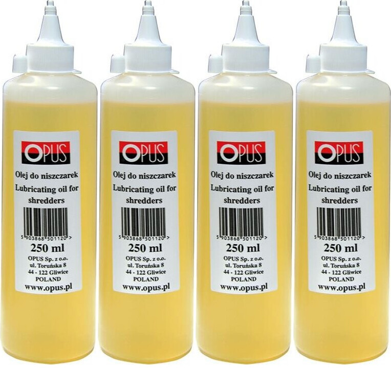 4x Olej do niszczarek Opus, 250 ml