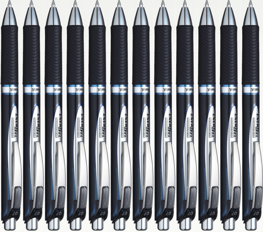 12x Pióro kulkowe automatyczne Pentel, EnerGel BLP-77, 0.7mm, niebieski