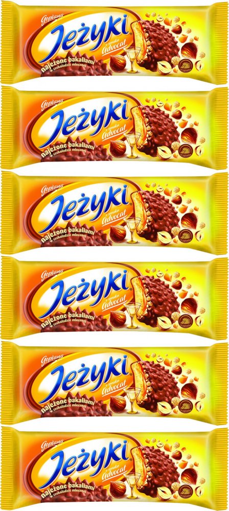 6x Ciastka Jeżyki, adwokatowy, 140g