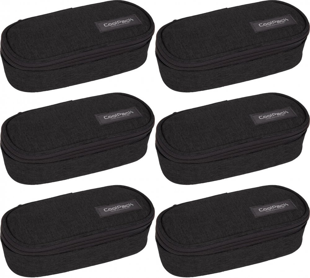6x Piórnik szkolny CoolPack Campus Snow, saszetka, bez wyposażenia