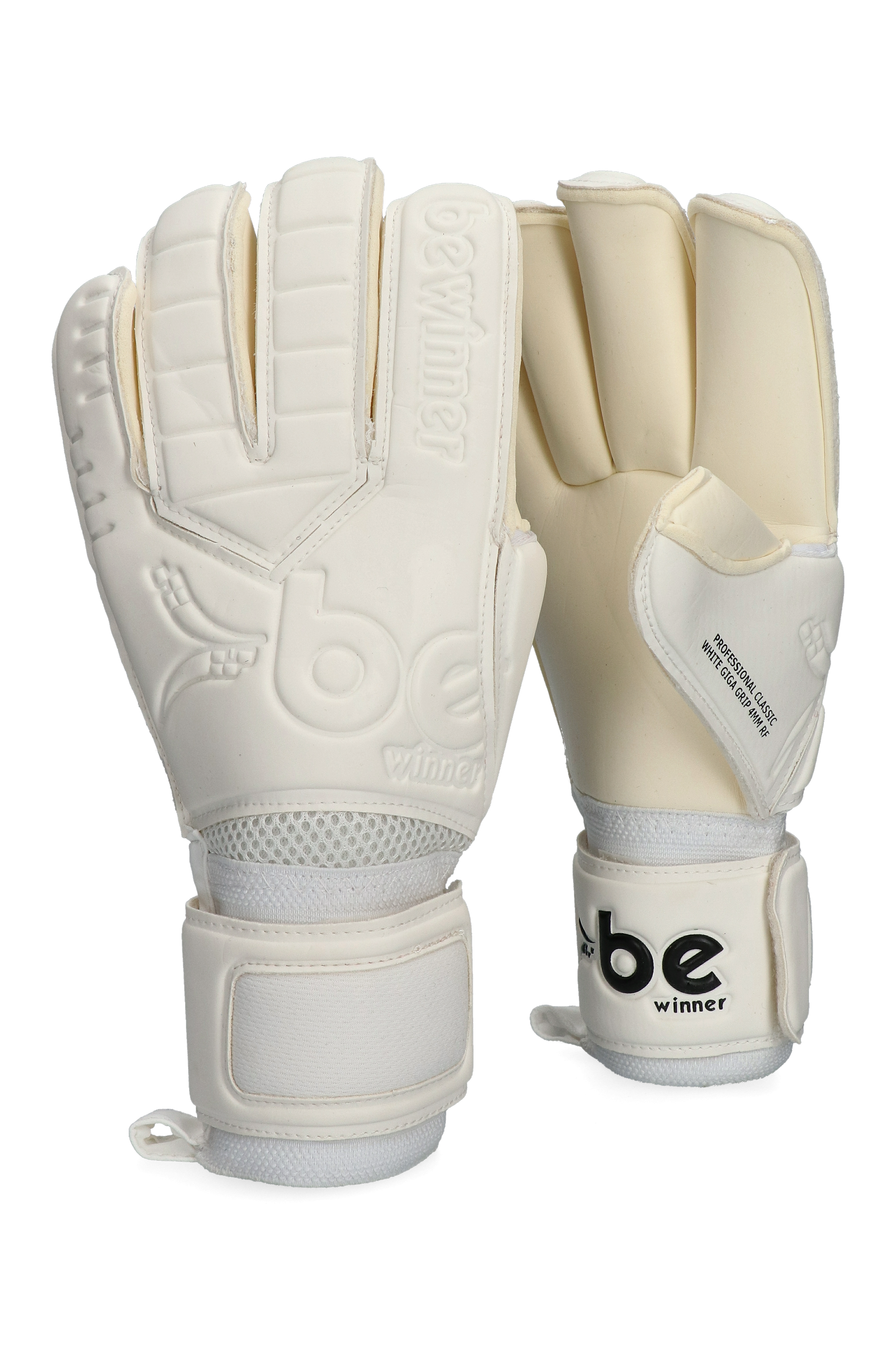 Rękawice Be Winner Classic White Giga Grip 4 MM RF - Biały