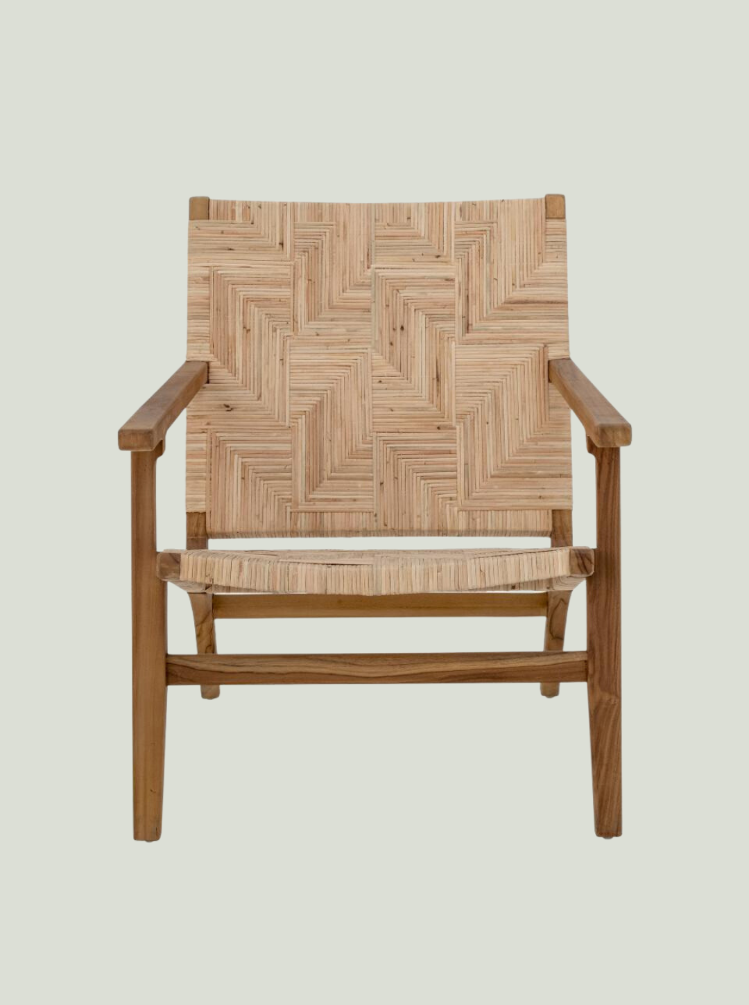 Krzesło Mills Lounge, brązowy, rattan BLOOMINGVILLE