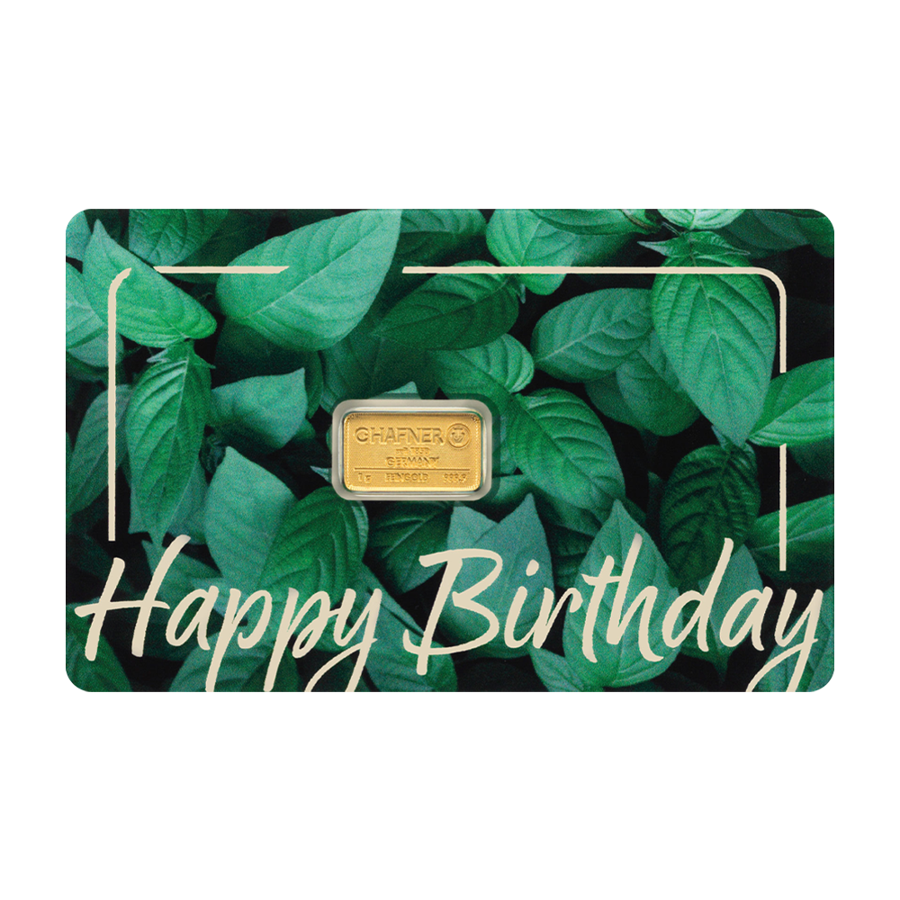 1 g Sztabka złota Happy Birthday - wysyłka 24 h!