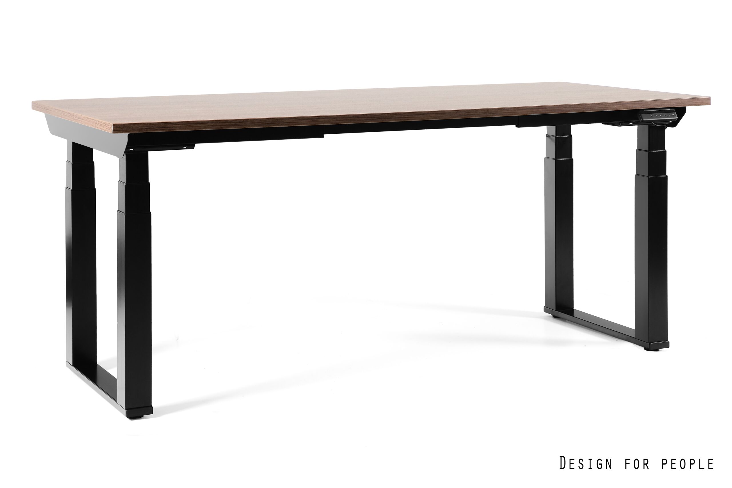 Q-FORM biurko z elektryczną regulacją wysokości (Wymiary blatu: 180 x 80 cm, Kolor: YZ-17 walnut)