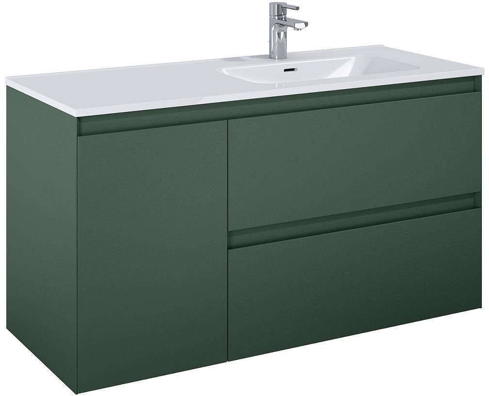 Elita Split szafka 120x45,8x63,5 cm podumywalkowa wisząca prawa forest green matt RE011205257010