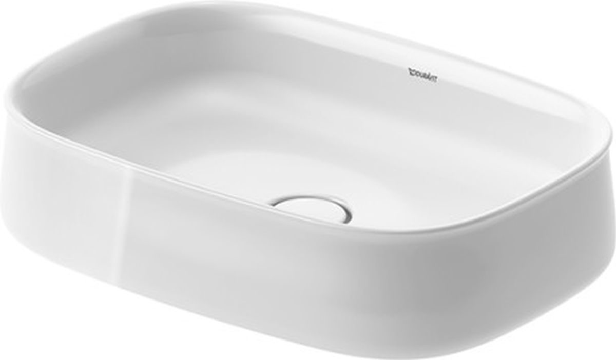 Duravit Zencha umywalka 55x39 cm nablatowa owalna biała 2373550079