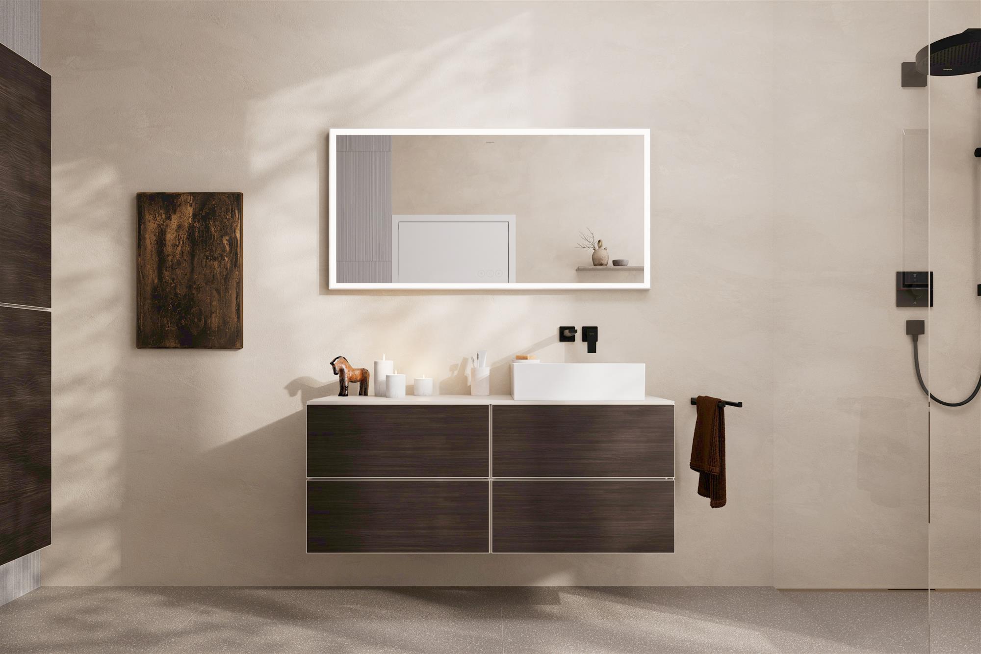 Hansgrohe Xevolos E umywalka 50x48 cm nablatowa prostokątna SmartClean biały 61091450