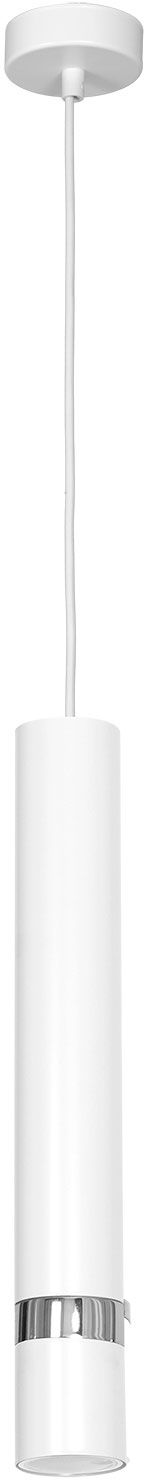 Luminex Reno lampa wisząca 1x8W biały/chrom 9489