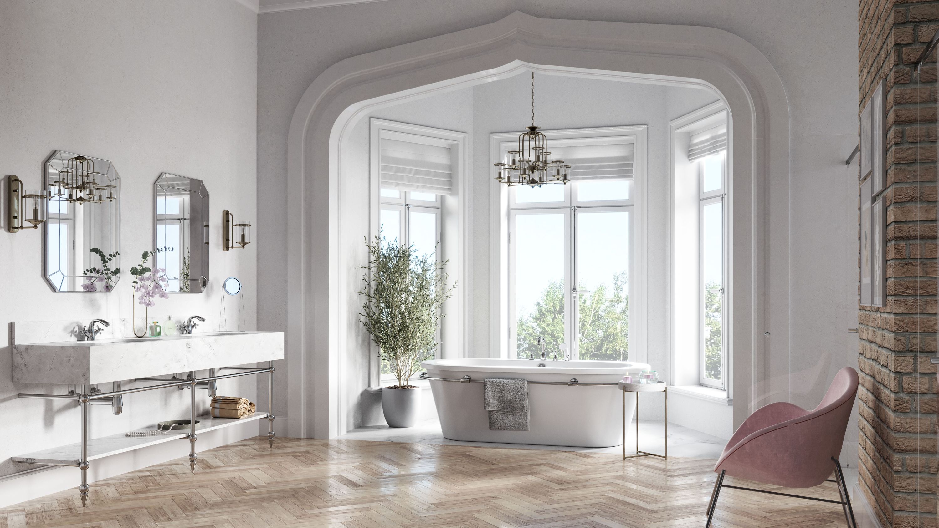 FDesign Lacrima bateria umywalkowa stojąca chrom FD1-LRA-2-11 - Wysyłka w 24h