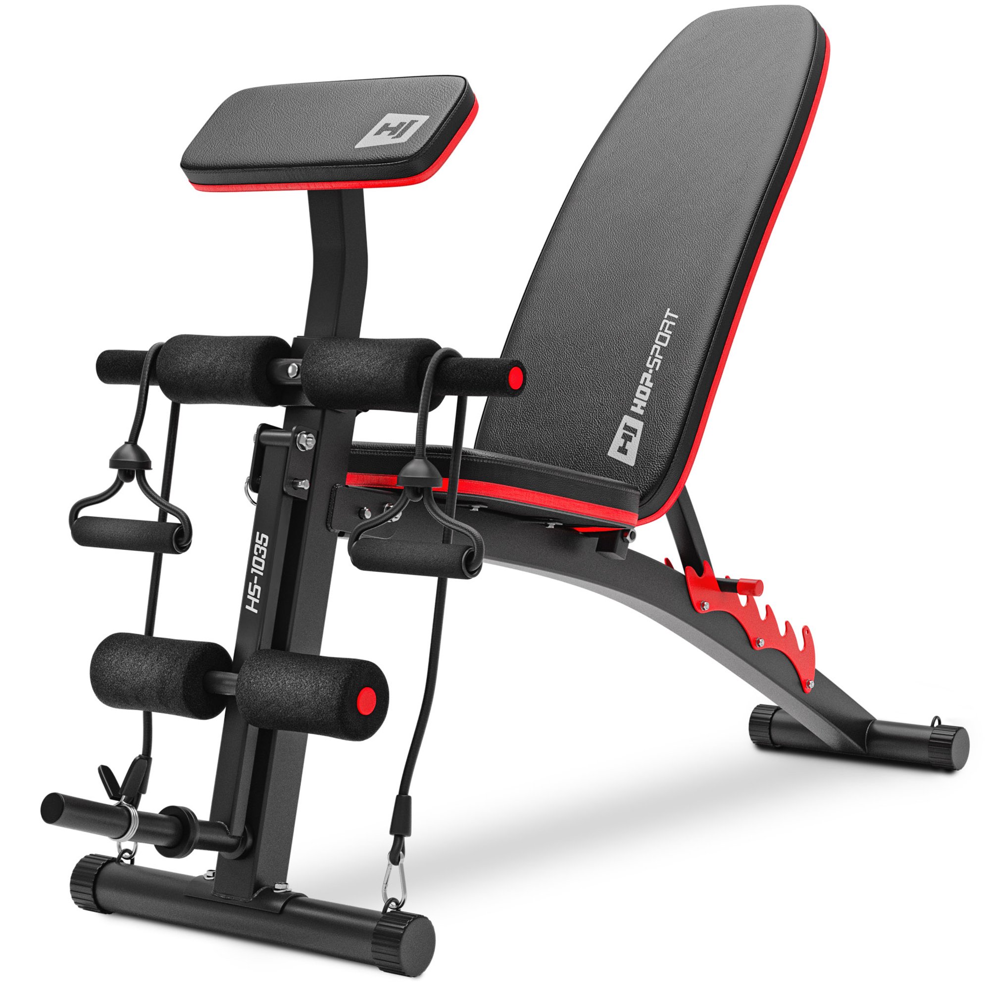 Ławka do ćwiczeń Hop-Sport HS-1035 z modlitewnikiem