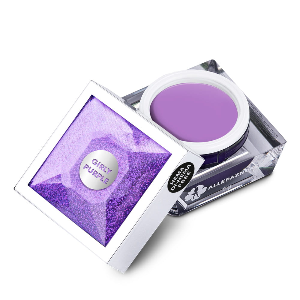 Żel do zdobień Artistic Gel paint gel ombre ornamenty Allepaznokcie Be on Trend Girly Purple HEMA /Di-HEMA Free 5 g Nr 42