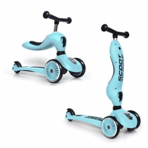ScootandRide Highwaykick1 - hulajnoga, jeździk 2 w 1-Blueberry