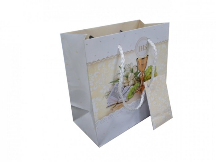 Ozdobne opakowanie, torebka na prezent 15x15 wz. Komunia 2