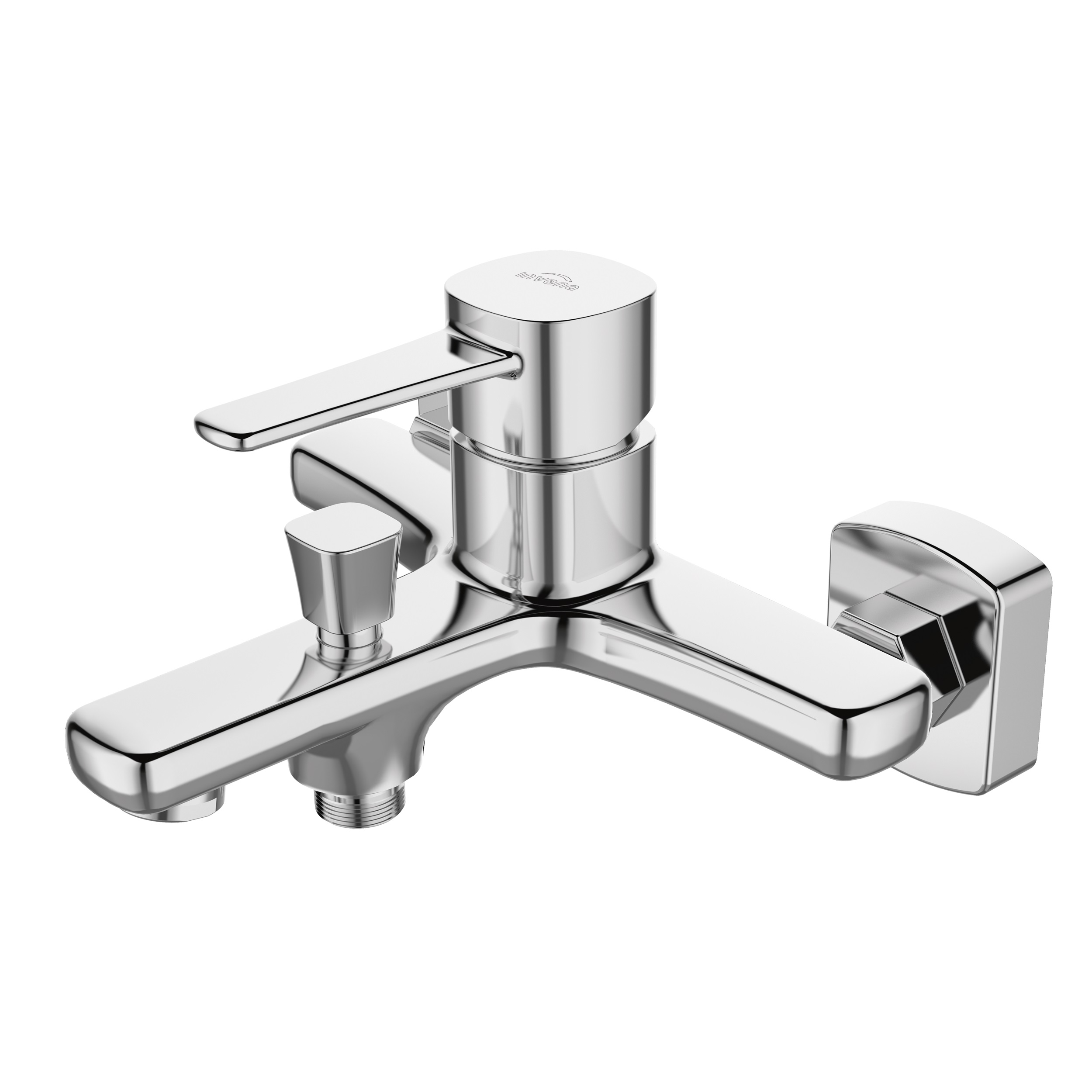 Darmowa Dostawa - Bateria wannowo-prysznicowa ścienna chrom Invena Glamour BW02001