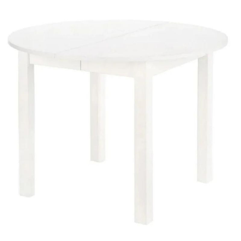 Stół Okrągły Harry 102-142 cm Mebel Elite Rozkładany Biały 1 szt