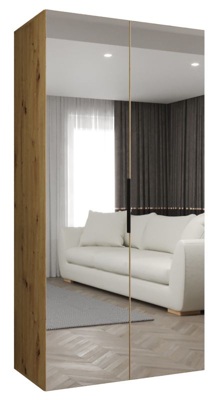 Szafa uchylna Abiks MARBELLA 3 100 wys 202 cm Artisan + Czarny 1 szt