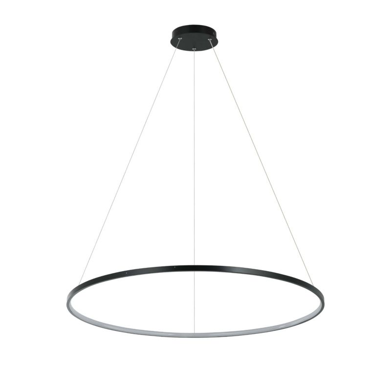 Lampa wisząca Light Prestige Ring 80 cm czarna LED CCT 1 szt.