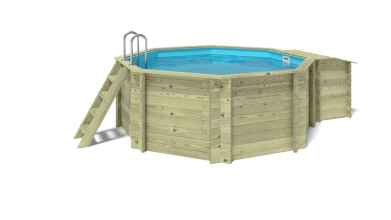 Basen drewniany Coral ALTANKA 3,25x3,25 - H.1,18 m - z filtracją i szafką na osprzęt, BAS7301OSP+SZA, 1szt.