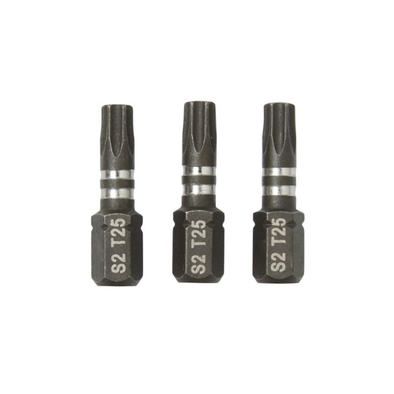 Bity udarowe Erbauer 25 mm TX25 3 szt.
