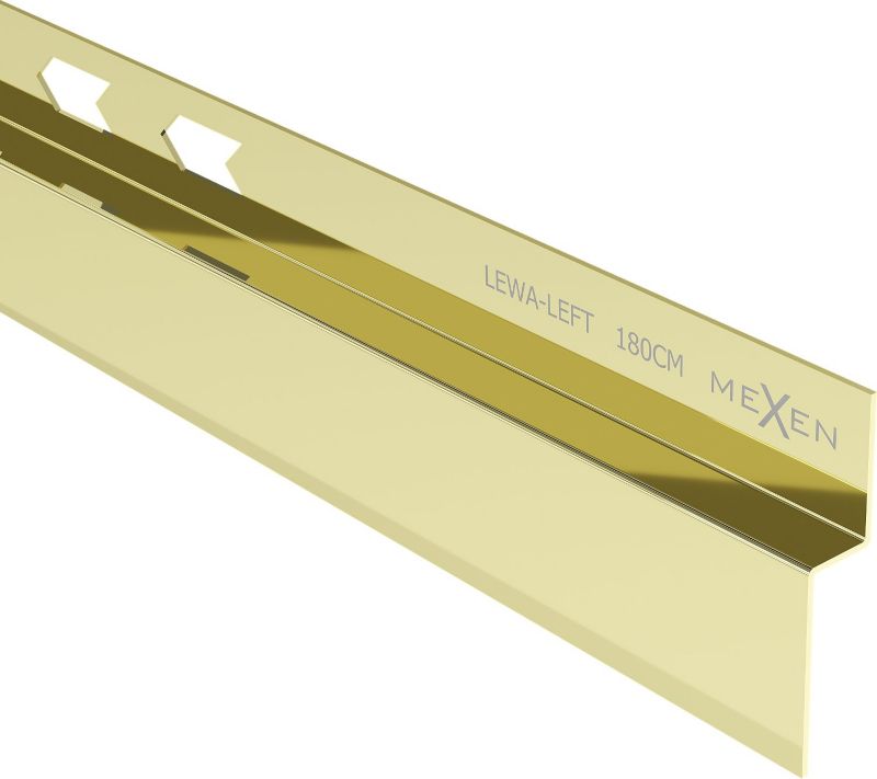 Listwa spadkowa Mexen Line-B złota 180 cm lewa