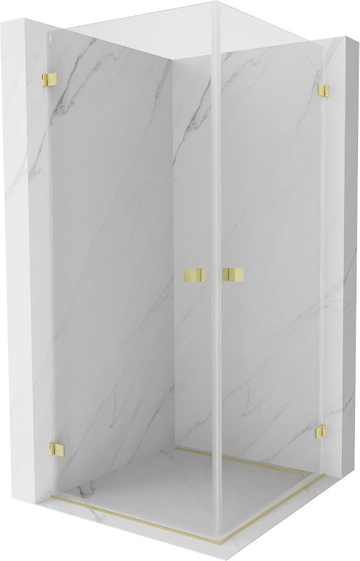 Kabina prysznicowa Mexen Lunar-B złota transparent 80 x 80 cm 1 szt.