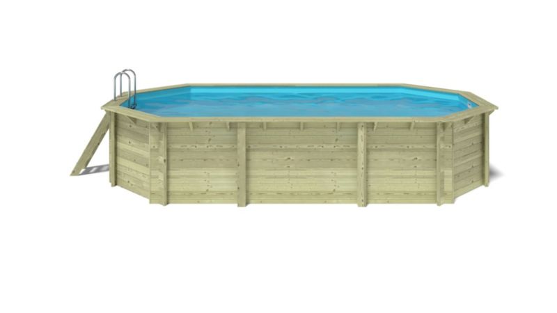 Basen drewniany Nemo ALTANKA 7,3x3,97 - H.1,45 m - z filtracją, BAS7305OSPI, 1szt.