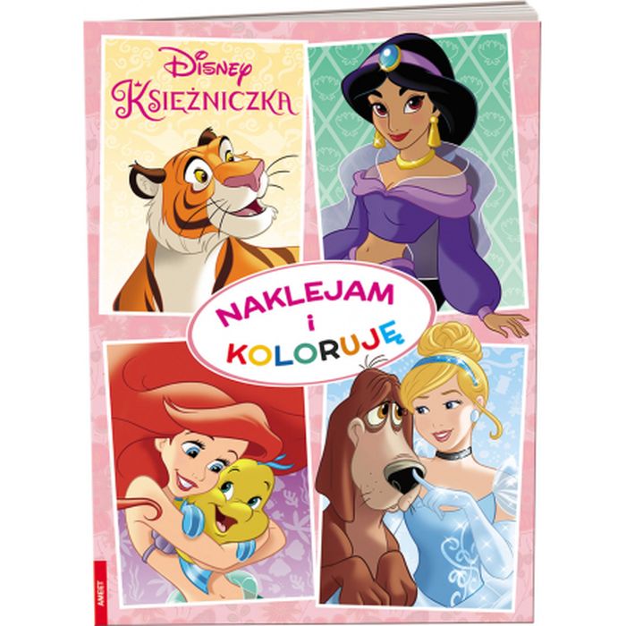 DISNEY KSIĘŻNICZKA. NAKLEJAM I KOLORUJĘ