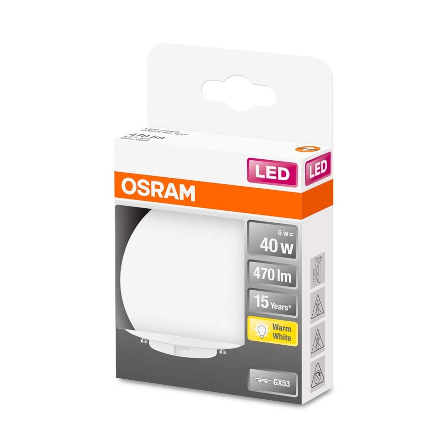 Żarówka LED STAR 6W GX53 470 lm 2700K