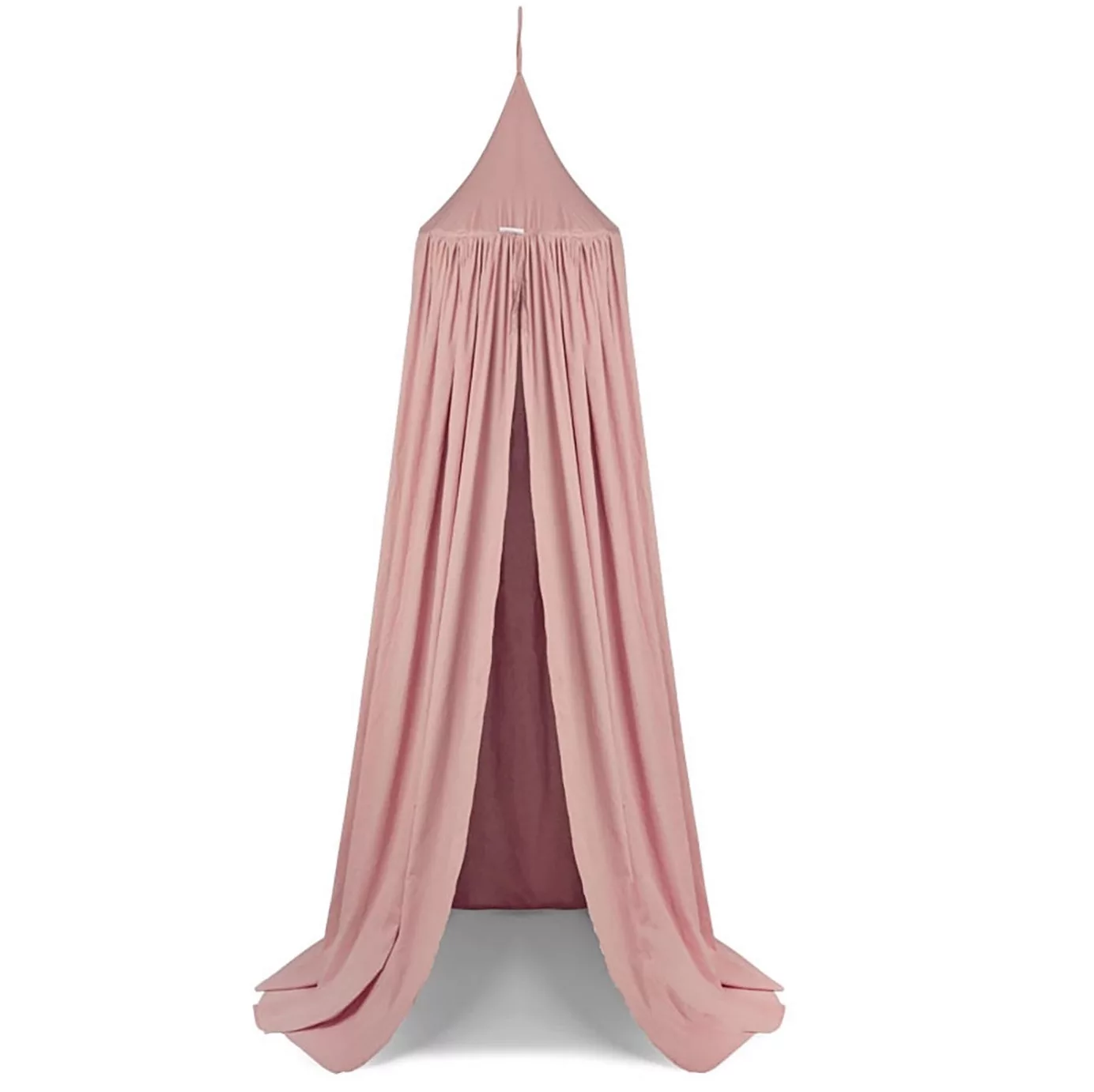 Baldachim Wiszący Różowy 100% Bawełny (200 cm + Koło) – Magiczny Namiot do Pokoju Dziecięcego | Bajkowe Wnętrza Kids