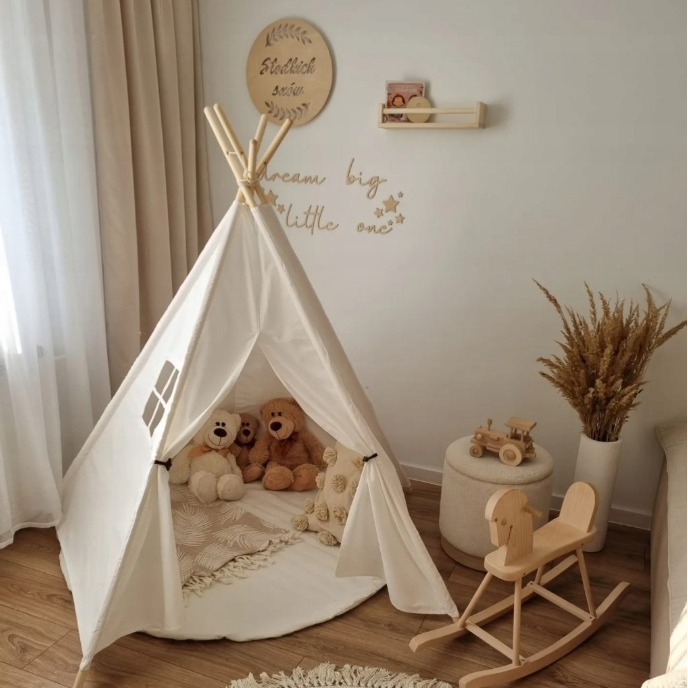Namiot tipi biały z matą AL