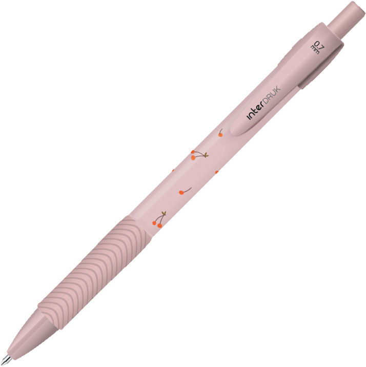 Długopis automatyczny Interdruk Cute Girl, 0.7mm, 1 sztuka, tusz niebieski/obudowa mix wzorów
