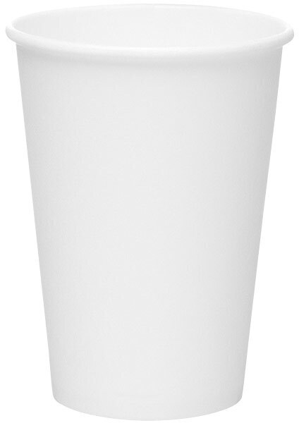 Kubki jednorazowe, 250ml, papier, 50 sztuk, biały, SUP