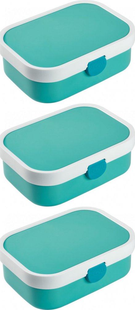 3x Lunchbox Mepal Campus, turkus, 750ml, 18x13x6cm