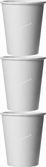 3x Kubki jednorazowe Packman, 300 ml, papier, 50 sztuk, biały SUP