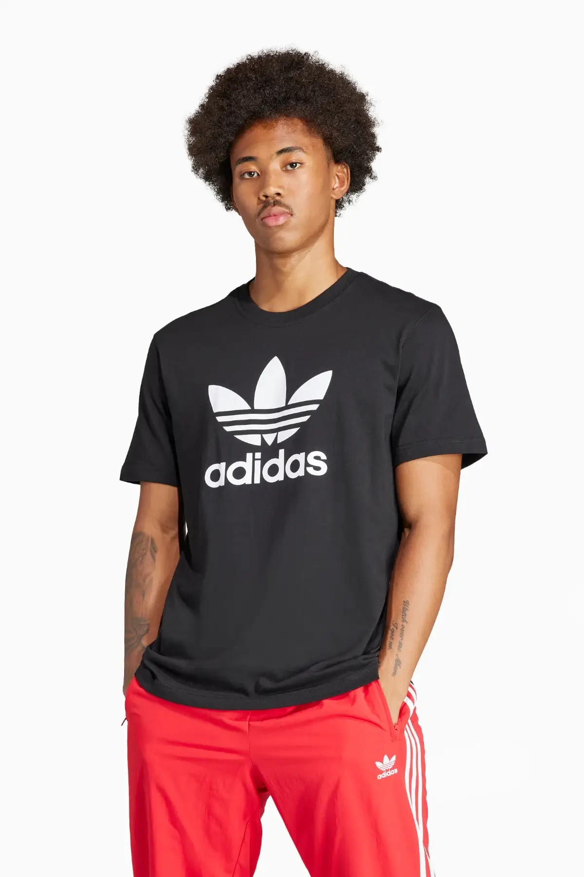 Koszulka adidas Adicolor Trefoil - Czarny