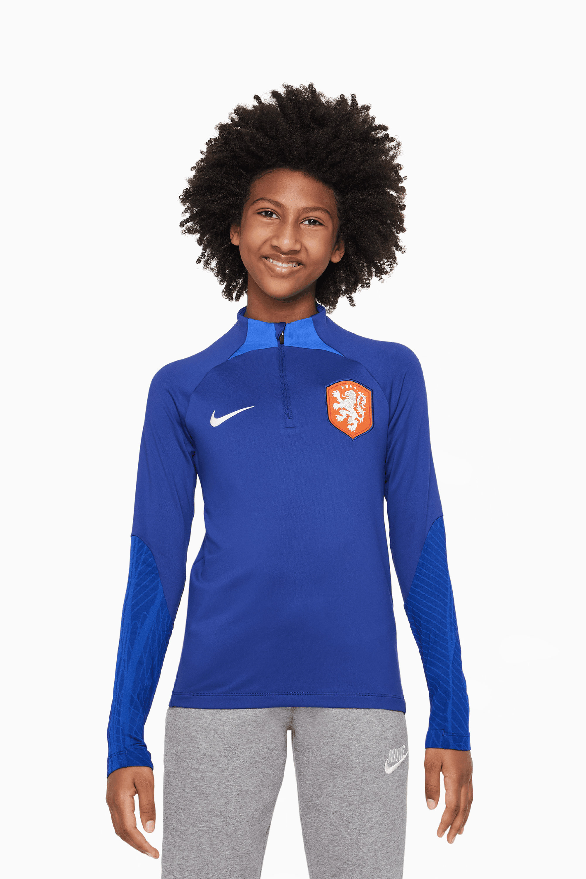 Bluza Reprezentacji Holandii Nike 2022 Strike Junior - Niebieski