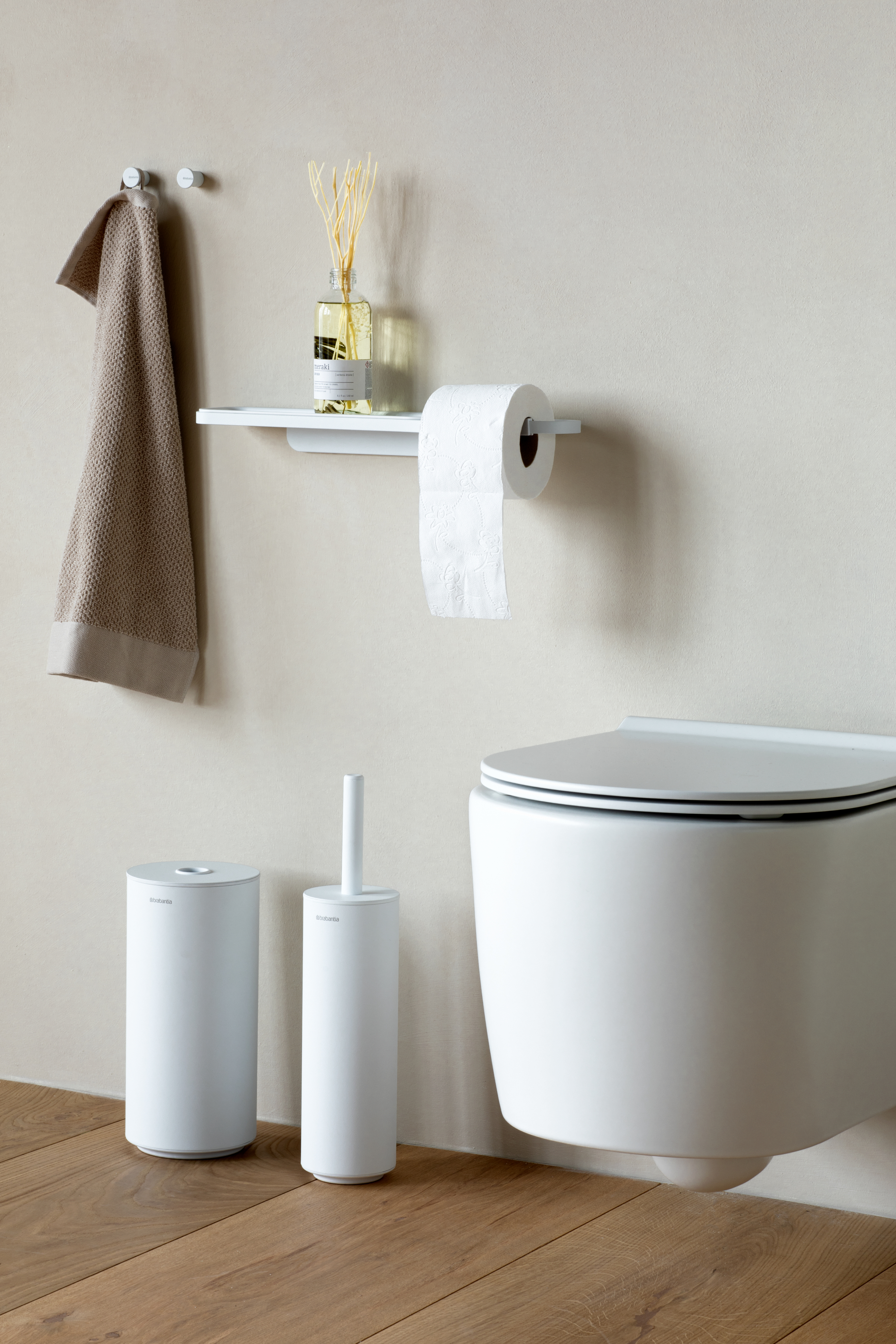 Brabantia MindSet uchwyt na papier toaletowy z półką biały 303142 - Wysyłka w 24h