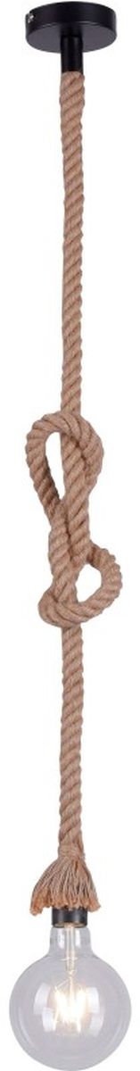 Just Light Rope lampa wisząca 1x15W czarny/brązowy 15481-18