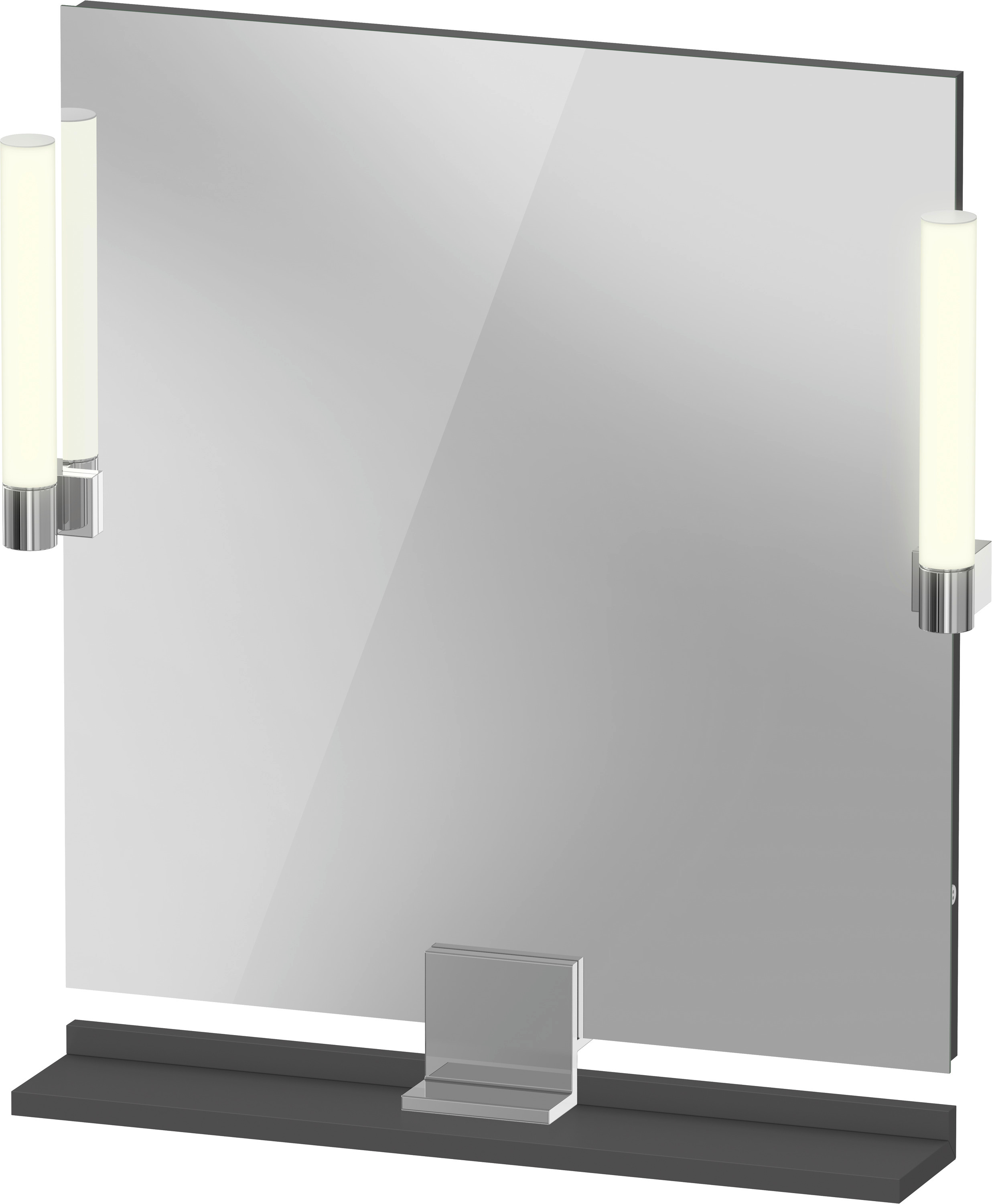 Duravit Sivida lustro 65x65 cm kwadratowe z oświetleniem chrom-grafit SV7421010490000
