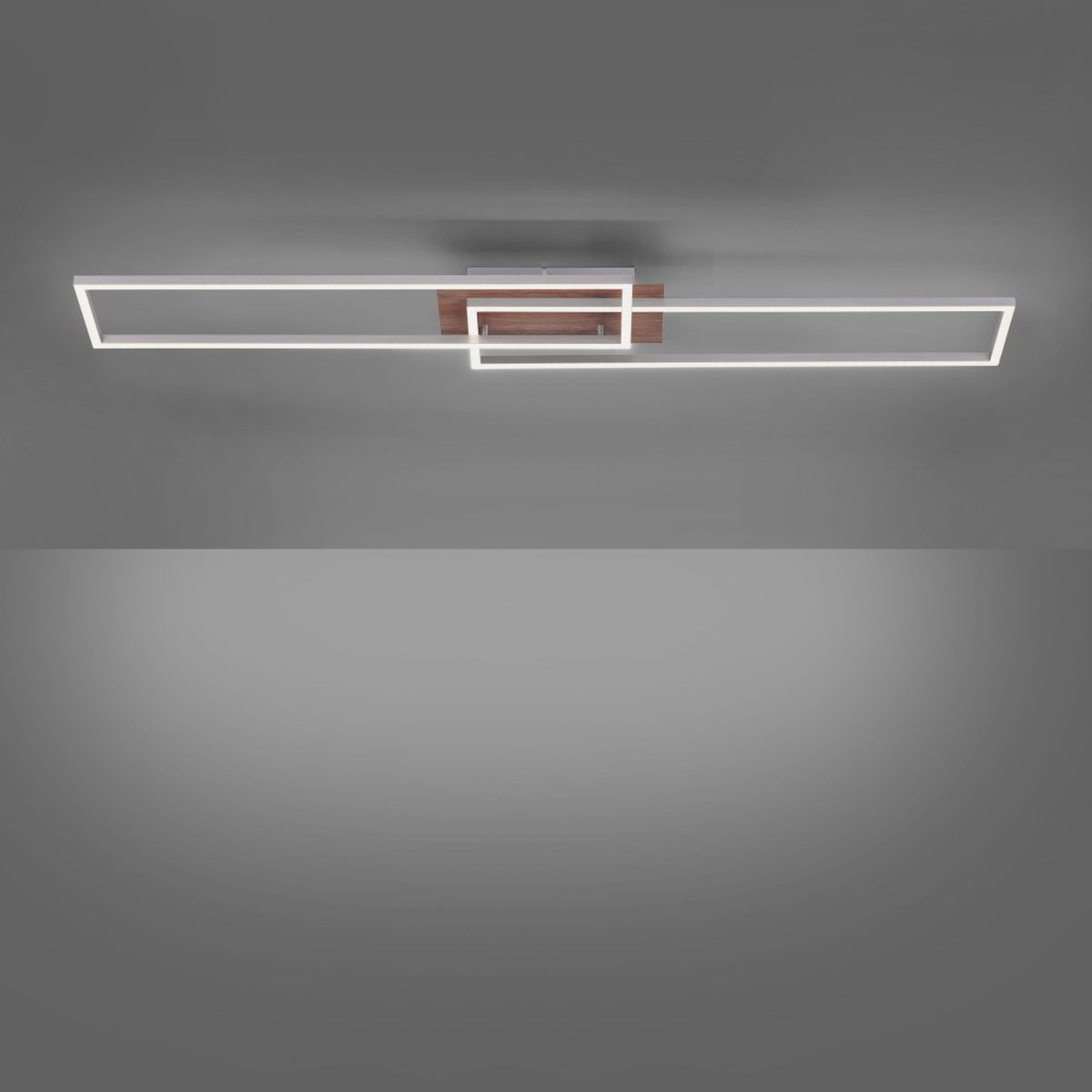 Just Light Iven lampa podsufitowa 2x20W biały/drewno 14019-78
