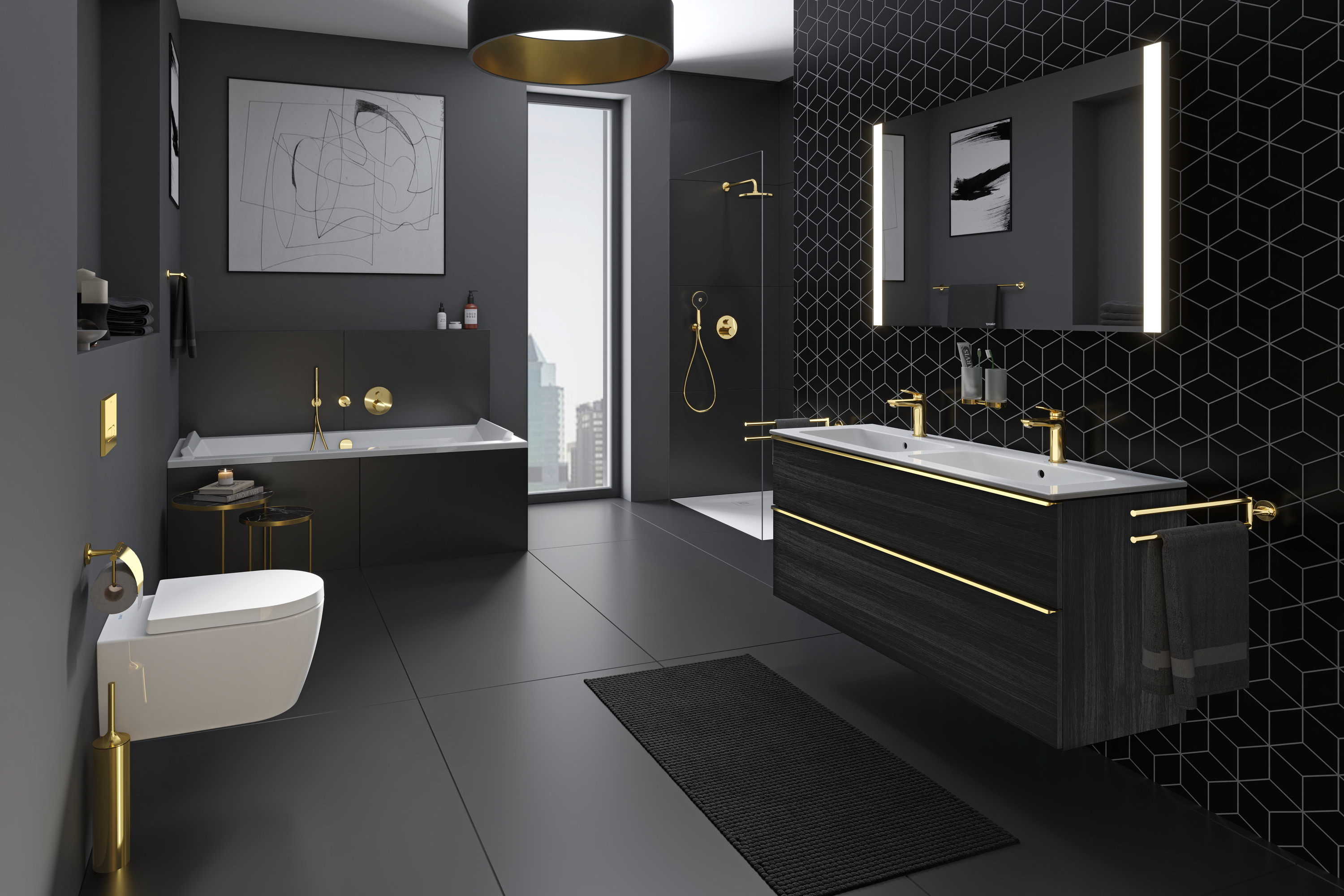 Duravit Starck T uchwyt na papier toaletowy złoty 0099403400