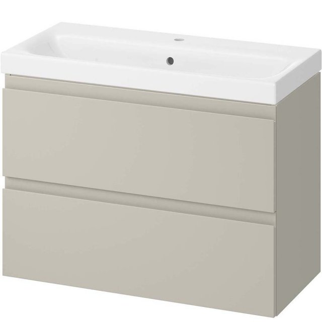 CERSANIT Szafka z umywalką MODUO SLIM 80 DSM kaszmir mat S801-595