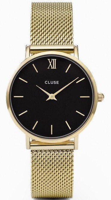 Zegarek damski Cluse Minuit Mesh Gold Black CW0101203017